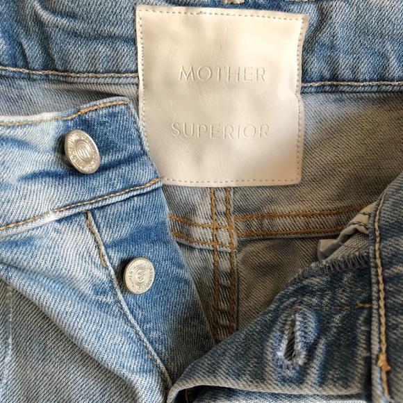 Mother Superior Tomcat Light Blue Distressed Jeans Size 29 - Picture 12 of 16